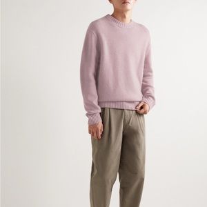 Frame 100% Cashmere Crewneck in Dress Rose size M.